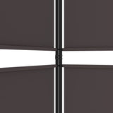 NNEVL 4-Panel Room Divider Brown 200x200 cm Fabric