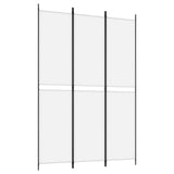 NNEVL 3-Panel Room Divider White 150x220 cm Fabric
