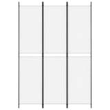 NNEVL 3-Panel Room Divider White 150x220 cm Fabric