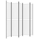 NNEVL 5-Panel Room Divider White 250x220 cm Fabric