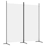 NNEVL 2-Panel Room Divider White 175x180 cm Fabric