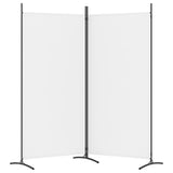NNEVL 2-Panel Room Divider White 175x180 cm Fabric