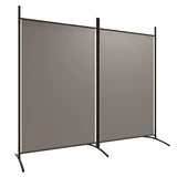 NNEVL 2-Panel Room Divider Anthracite 175x180 cm Fabric