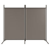 NNEVL 2-Panel Room Divider Anthracite 175x180 cm Fabric