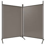 NNEVL 2-Panel Room Divider Anthracite 175x180 cm Fabric