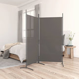 NNEVL 2-Panel Room Divider Anthracite 175x180 cm Fabric