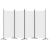 NNEVL 4-Panel Room Divider White 346x180 cm Fabric