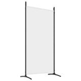 NNEVL 4-Panel Room Divider White 346x180 cm Fabric