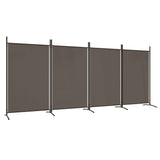 NNEVL 4-Panel Room Divider Anthracite 346x180 cm Fabric