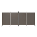 NNEVL 4-Panel Room Divider Anthracite 346x180 cm Fabric