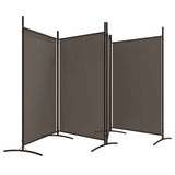 NNEVL 4-Panel Room Divider Anthracite 346x180 cm Fabric