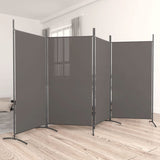 NNEVL 4-Panel Room Divider Anthracite 346x180 cm Fabric
