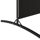 NNEVL 4-Panel Room Divider Black 346x180 cm Fabric