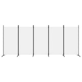 NNEVL 5-Panel Room Divider White 433x180 cm Fabric