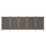 NNEVL 5-Panel Room Divider Anthracite 433x180 cm Fabric