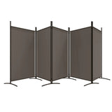 NNEVL 5-Panel Room Divider Anthracite 433x180 cm Fabric