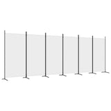 NNEVL 6-Panel Room Divider White 520x180 cm Fabric