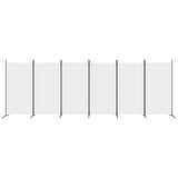 NNEVL 6-Panel Room Divider White 520x180 cm Fabric