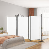 NNEVL 6-Panel Room Divider White 520x180 cm Fabric