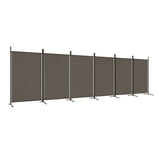 NNEVL 6-Panel Room Divider Anthracite 520x180 cm Fabric
