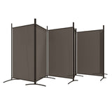 NNEVL 6-Panel Room Divider Anthracite 520x180 cm Fabric