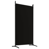 NNEVL 6-Panel Room Divider Black 520x180 cm Fabric