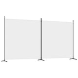 NNEVL 2-Panel Room Divider White 348x180 cm Fabric