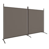 NNEVL 2-Panel Room Divider Anthracite 348x180 cm Fabric