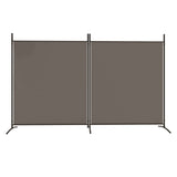 NNEVL 2-Panel Room Divider Anthracite 348x180 cm Fabric