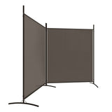 NNEVL 2-Panel Room Divider Anthracite 348x180 cm Fabric
