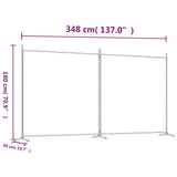NNEVL 2-Panel Room Divider Anthracite 348x180 cm Fabric