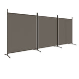 NNEVL 3-Panel Room Divider Anthracite 525x180 cm Fabric