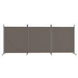 NNEVL 3-Panel Room Divider Anthracite 525x180 cm Fabric