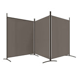 NNEVL 3-Panel Room Divider Anthracite 525x180 cm Fabric