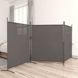 NNEVL 3-Panel Room Divider Anthracite 525x180 cm Fabric