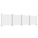 NNEVL 4-Panel Room Divider White 698x180 cm Fabric
