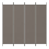 NNEVL 4-Panel Room Divider Anthracite 698x180 cm Fabric