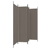 NNEVL 4-Panel Room Divider Anthracite 698x180 cm Fabric