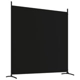 NNEVL 4-Panel Room Divider Black 698x180 cm Fabric