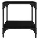 NNEVL TV Cabinet Black 40x33x41 cm Engineered Wood and Steel