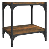 NNEVL TV Cabinet Smoked Oak 40x33x41 cm Engineered Wood and Steel
