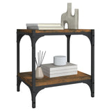 NNEVL TV Cabinet Smoked Oak 40x33x41 cm Engineered Wood and Steel