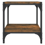 NNEVL TV Cabinet Smoked Oak 40x33x41 cm Engineered Wood and Steel