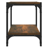 NNEVL TV Cabinet Smoked Oak 40x33x41 cm Engineered Wood and Steel