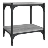 NNEVL TV Cabinet Grey Sonoma 40x33x41 cm Engineered Wood and Steel