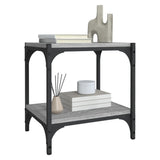 NNEVL TV Cabinet Grey Sonoma 40x33x41 cm Engineered Wood and Steel