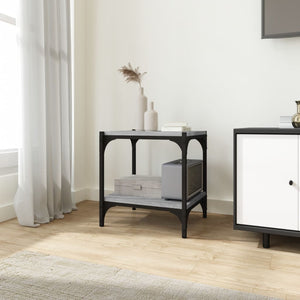 NNEVL TV Cabinet Grey Sonoma 40x33x41 cm Engineered Wood and Steel