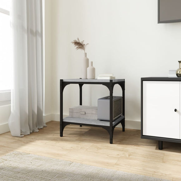 NNEVL TV Cabinet Grey Sonoma 40x33x41 cm Engineered Wood and Steel