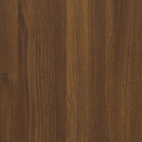 NNEVL TV Cabinet Brown Oak 40x33x41 cm Engineered Wood and Steel