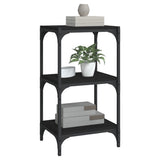 NNEVL Book Cabinet Black 40x33x70.5 cm Engineered Wood and Steel